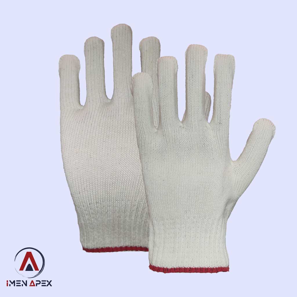 دستکش بافت سفید 50 گرمی کد 9950