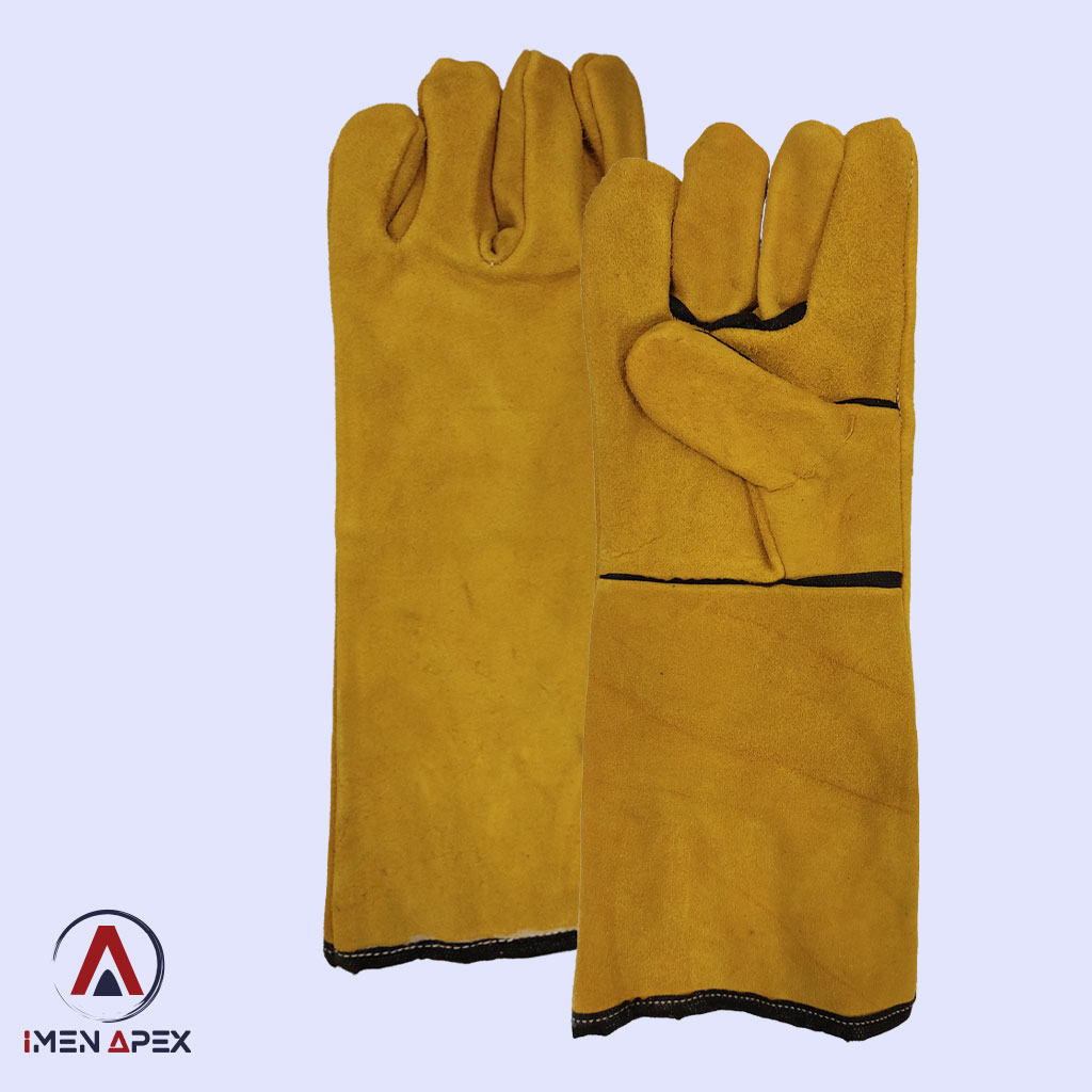 دستکش چرمی جوشکاری ساق بلند کد 2110
